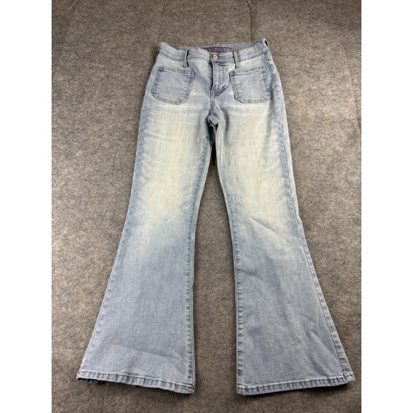 Lucky Brand Stevie Jeans Womens 2/26 Light Wash High-Rise Flare Retro Hippie 70s - Picture 1 of 10